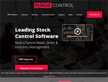 Tablet Screenshot of khaoscontrol.com